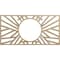 Ekena Millwork Hoover Wood Fretwork Pierced Ceiling Medallion, Birch, 34"W x 17"H x 12 5/8"ID x 1/4"T CMWP34X17X0250HOBI - alternate 1